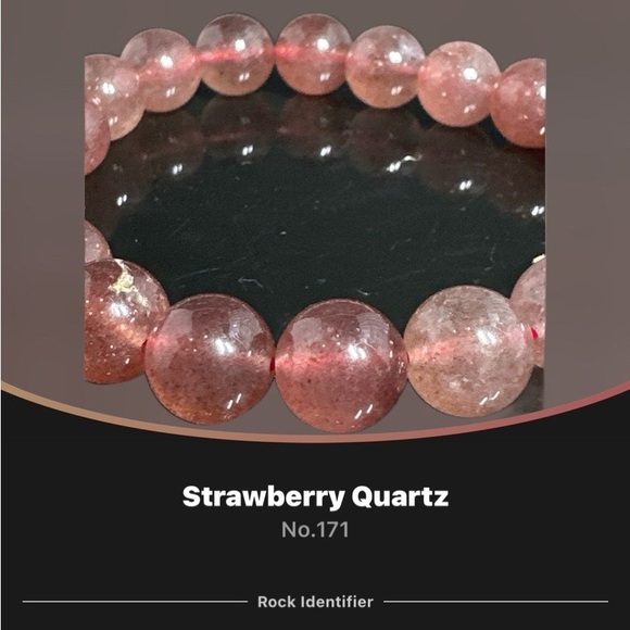 10mm 139.40CT Natural strawberry Quartz Stretchable Bracelet - Picture 15 of 17